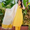 Gold 3 piece raw silk suit set( ready to dispatch)