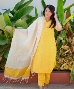 Gold 3 piece raw silk suit set( ready to dispatch)