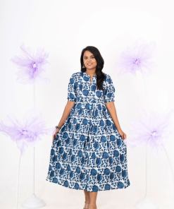 Anya casual  Dress With Lining Non-Maternity & Feeding-Friendly Dress