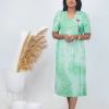 Luxury Midi crystal  Light Weight Dress ( samaya exclusive premium fabric )