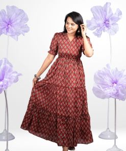 Meera casual Maxi Dress With Lining