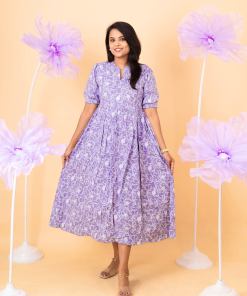 Megham casual  Dress With Lining Non-Maternity & Feeding-Friendly Dress