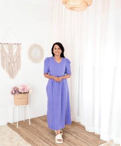 Maxi lavender Thick Weight Dress
