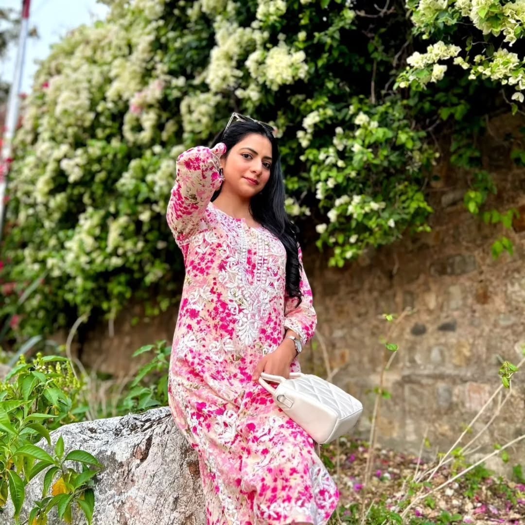 Rida mul cotton kurta plazzo set - Image 3