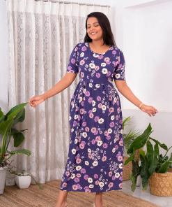 Maxi Purple Garden Light Weight (Minor embroidery variation)